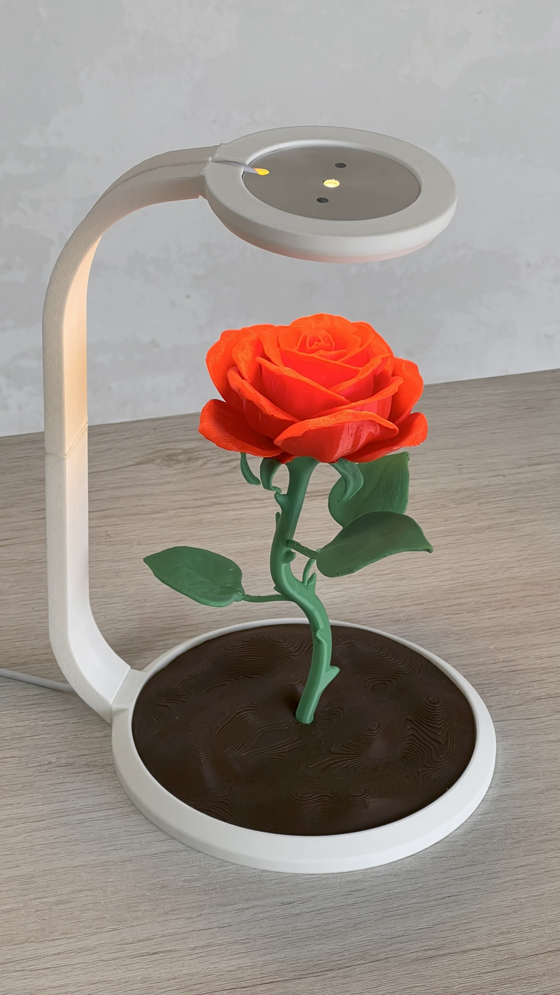 Luminária Rosa em 3D